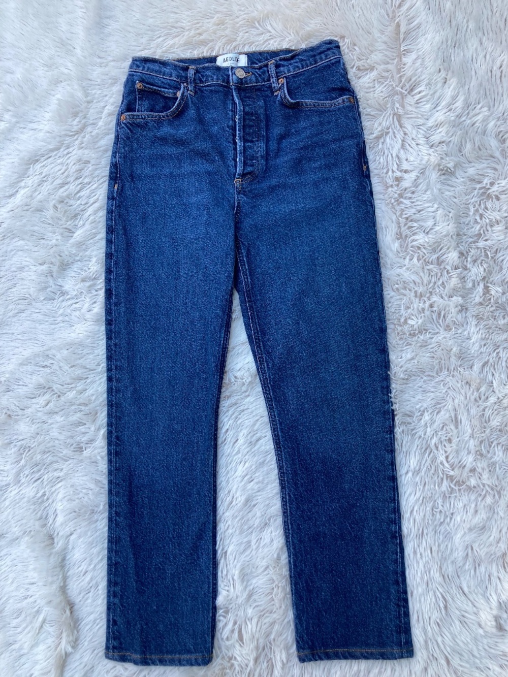 Agolde Straight Leg, Button Fly Jeans Womens Size 26